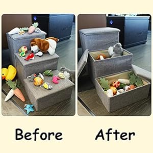 yofit-Dog-Stairs-with-Storage-Foldable-Pet-Steps-for-High-Beds-3-Step-Pet-Stairs-Ramp-Puppy-Toy-Storage-Box-for-Dogs-Cats-Small-Pets-Gray - Cucciolini Doodles   yofit-Dog-Stairs-with-Storage-Foldable-Pet-Steps-for-High-Beds-3-Step-Pet-Stairs-Ramp-Puppy-Toy-Storage-Box-for-Dogs-Cats-Small-Pets-Gray