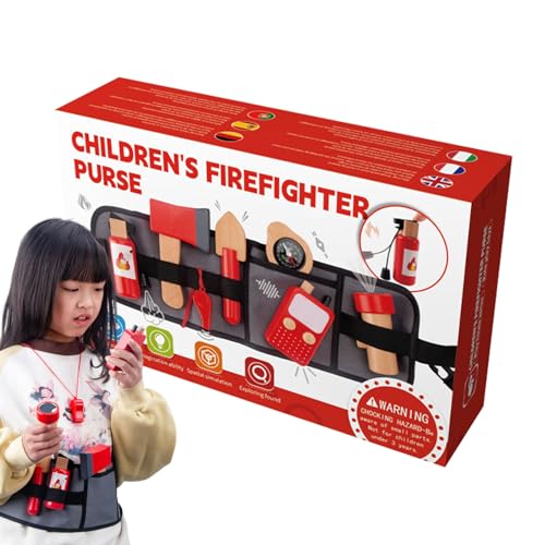 Extincteur de feu de Jouets, Jouets de Pompier,Le Pompier du Pompier prétend Le Jeu - des Accessoires de Cosplay de carrière éducative, Un Jeu de Jeu en...