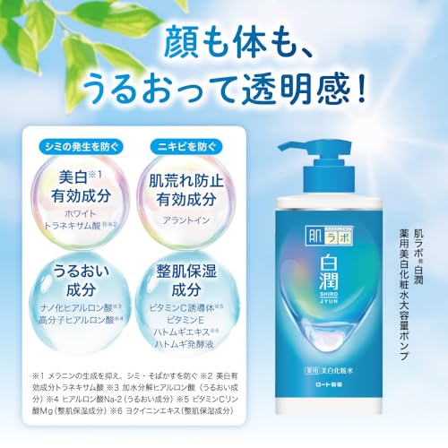 肌ラボ 白潤 薬用美白化粧水 & スキンアクア Wポンプセット