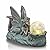TERESA'S COLLECTIONS Fairy Garden Sculptures & Statues with Glass Ball Solar Outdoor Light, Outdoor Statues Fairy Figurine for Porch Patio Yard Decor, Garden Decor Housewarming Gifts for Mom 12.8"