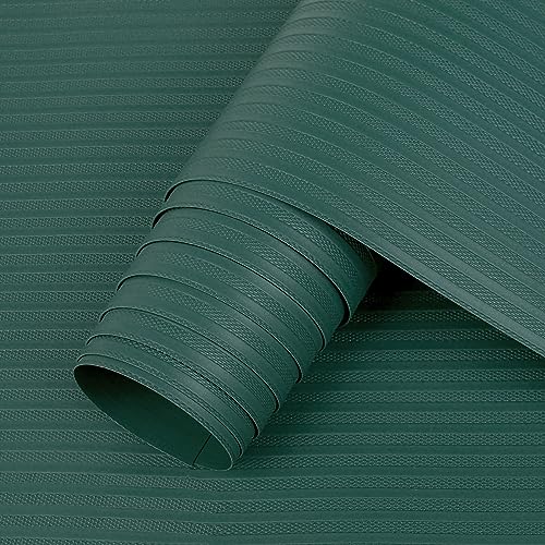 A Roll Of Green, Non-Adhesive Shelf Liner With A Textured Pattern For Grip.