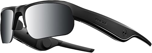 Gafas de sol deportivas con audio y Bluetooth, lentes polarizadas, conducción ósea, para ciclismo y correr, para hombres y mujeres, color negro
