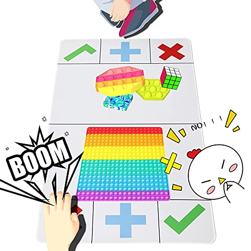 Fidget Trading Pad, 70 X 40 Cm Diy Pop Fidget Toy Transaction Pad, Large Size Fidget Trading Game Desk Mat For Kids Adult Satisfying & Relaxing Be Fidget Trading Master #TOP5