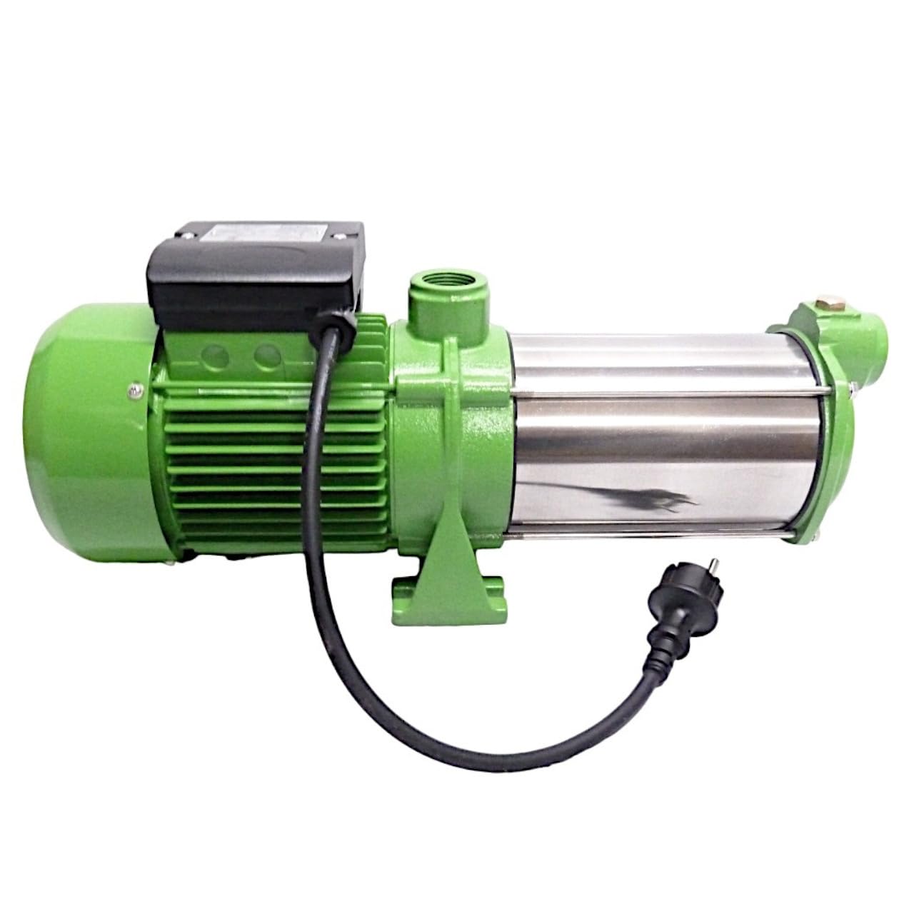 Kreiselpumpe Edelstahl 1,1 KW 5400 L/h 6,5 Bar Druck Gartenpumpe mit Edelstahlschaufelräder