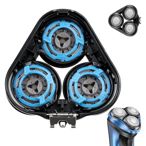 Tête de Rasoir pour Philips Série 5000 SH50,Tete Rasoir pour Philips Serie 5000/5070/5080/5085/5050 Remplacement, AT/PT/S5xxx,Un ensemble de 3,Black
