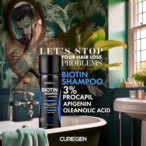 Curegen Biotin Shampoo for Hair Growth and Thinning Hair â Thickening Formula for Hair Loss Treatment â For Men & Women - Image 5