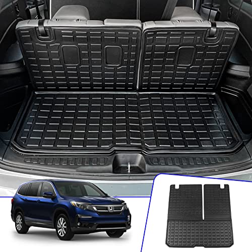 Rongtaod Cargo Mat Compatible with 2016-2025 Honda Pilot Cargo Mat Cargo Liner Trunk Mat TPE Back...
