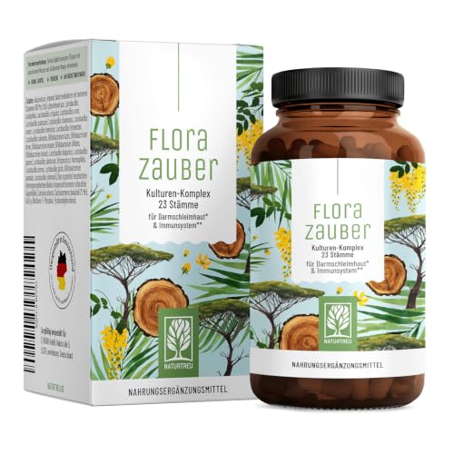 NATURTREU® Culture Complex otporan na želudac i vegane - 23 soja bakterija bez inulina - kompleks s Lactobacillus & Bifidobacteria, između ostalog, 60 kapsula