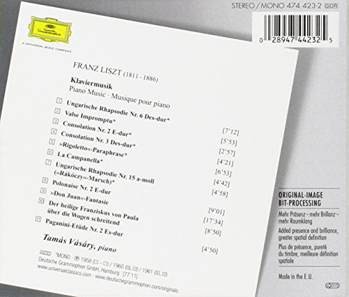 Liszt: Hungarian Rhapsodies 6 & 15 Consolations 2