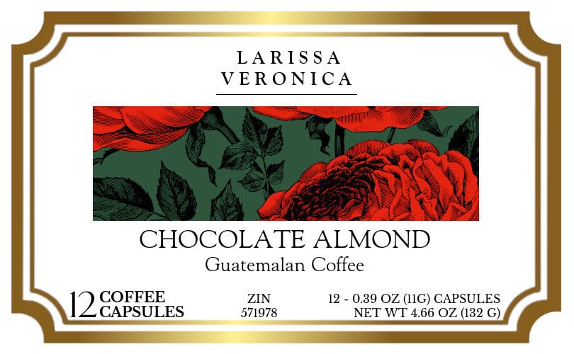 Chocolate Almond Guatemalan Coffee (Single Serve K-Cup Pods) (Gourmet, Naturally Flavored, Whole Coffee Beans) (12 pods, ZIN: 571978) - 2 Pack image 4