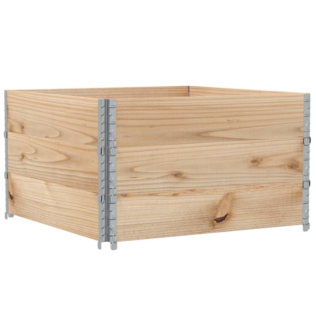 Paretali per Pallet 3 pz 100x100 cm in Legno Massello di Pino, Commercio e Industria,Movimentazione di Materiali,Pianali di carico e Pallet, 27.37kg-3295374