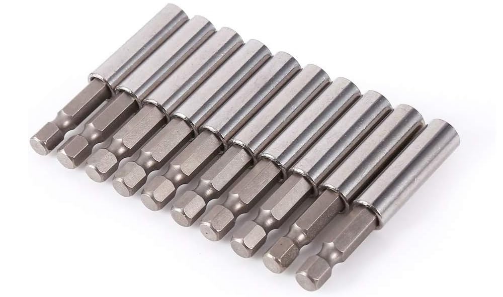 Fixinus 10 Pieces Magnetic Extension Socket Drill Bit Holder - Image 3