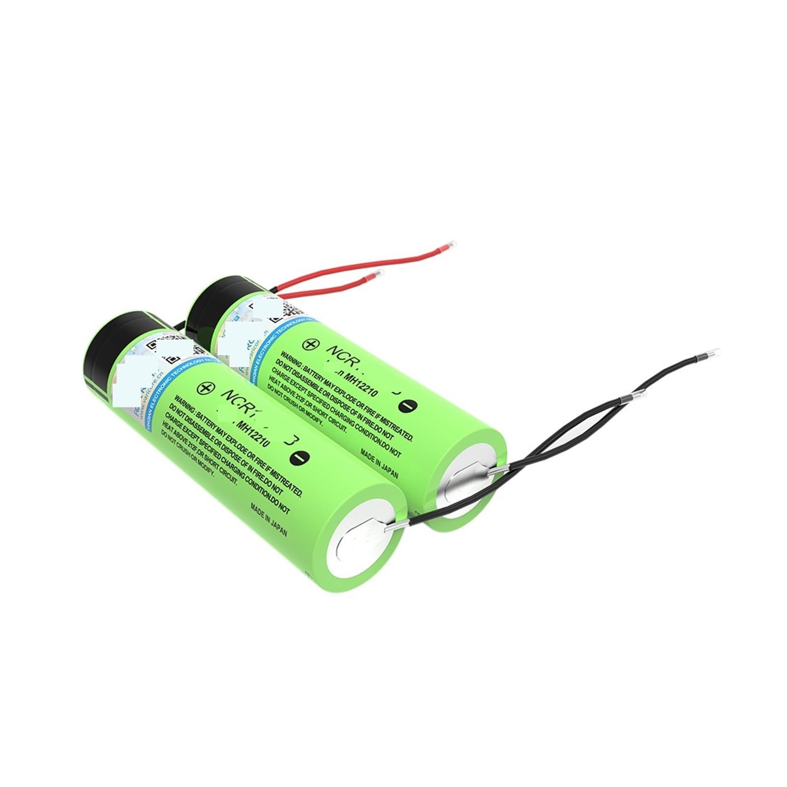 Batteria ricaricabile da 3,7 V 3400 mAh, con cavo di gel di silice for saldatura fai-da-te(5PCS battery)