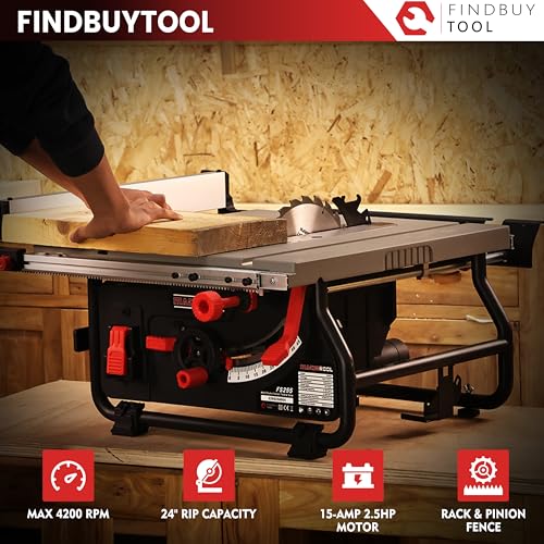 FINDBUYTOOL 10-Inch Portable Table Saw