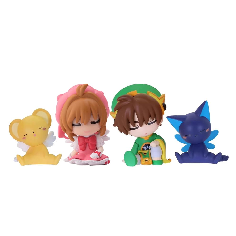 YLQANONG Kinomot Figures Li Syaoran/Cerberu/Spinel Sun Anime Figure Statues PVC Cardcapto…