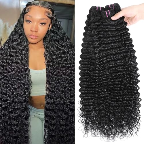 Tanday 15A Raw Human Hair Bundles Deep Wave Bundles Human