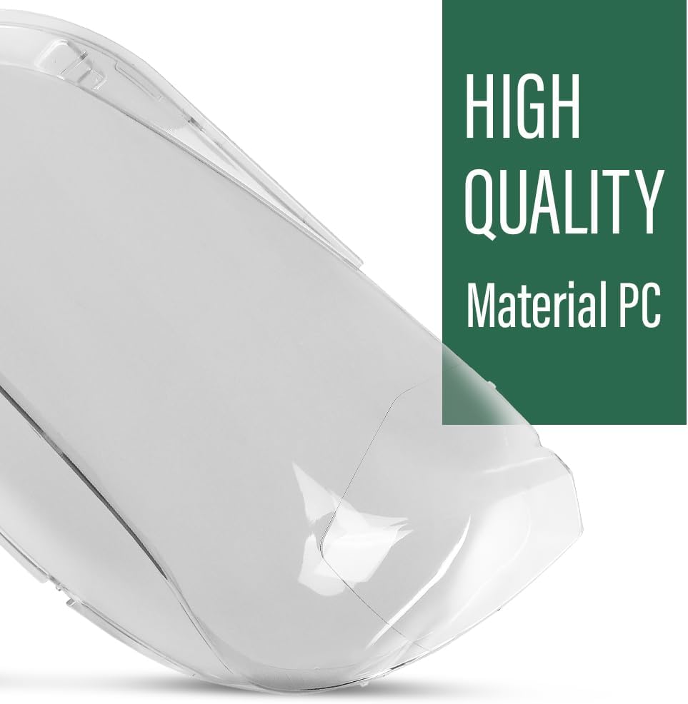 LQI Headlight Lens Cover 2PCS Left and Right Compatible with BMW X1 E84 2010-2015 Replace Headlamp Clear Lens Covers