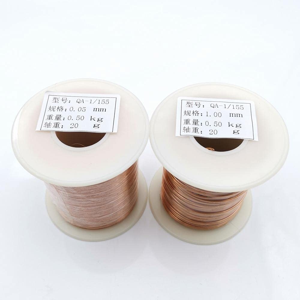 Drut miedziany 500 g/rolki 0,13/0,25 mm 0,5/0,8 0,65 1,3 1,4 mm Qa-1-155. Cewka drutu magnesu Cewka nawiedzająca przewód(0.13mm)