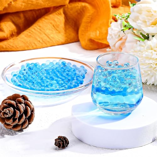 Image of COOLCOLD Gel Blaster Refill Ammo - 20,000 Rounds of 7-8mm Non-Toxic Water Beads for Toy Guns - Safe for Adults 15+ - Transparent Blue + Green Bullets - Pack of 2 - Also Ideal as Home Decor Vase