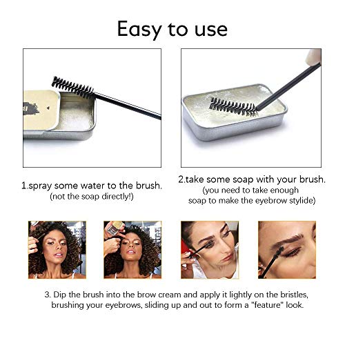 Firstfly FIRST-0004 Eyebrow Soap Kit, Brows Styling Soap thumb #4