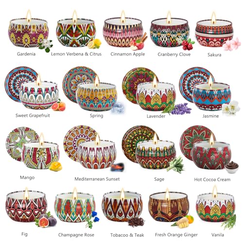 Scented Candles Gift Set, 18 Pack Aromatherapy Candle Gifts for Women, 45oz 450H Long Burning Soy Wax Jar Candles Set for Home Scented, Retro Court Style - Exclusive for Nobles - Image 5