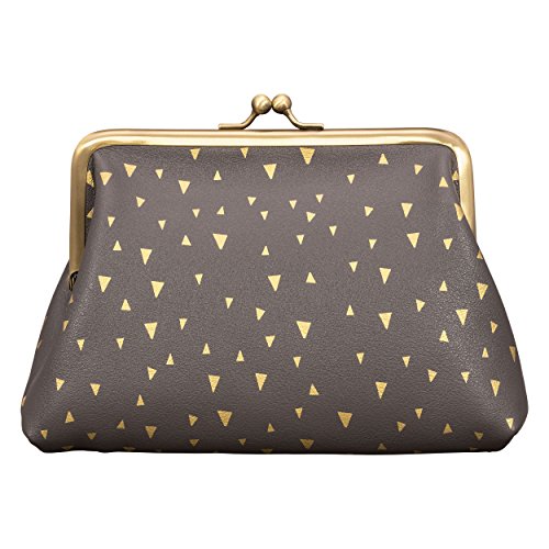 Folklore Makeup Bag, Change Purse, Brown and Gold