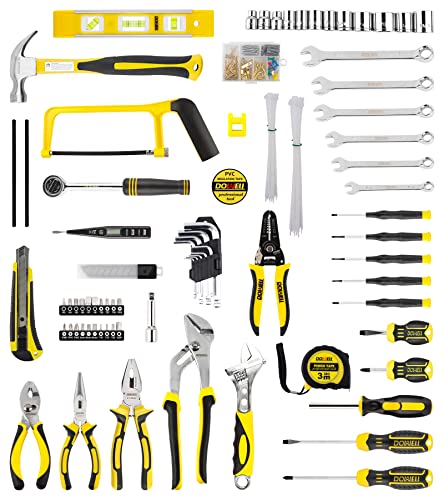 Image of DOWELL 229PCS Tool Sets for Men, Household Hand Tool Kit, Home Repairing Tool Set for Maintenance with 14-Inch Storage Bag