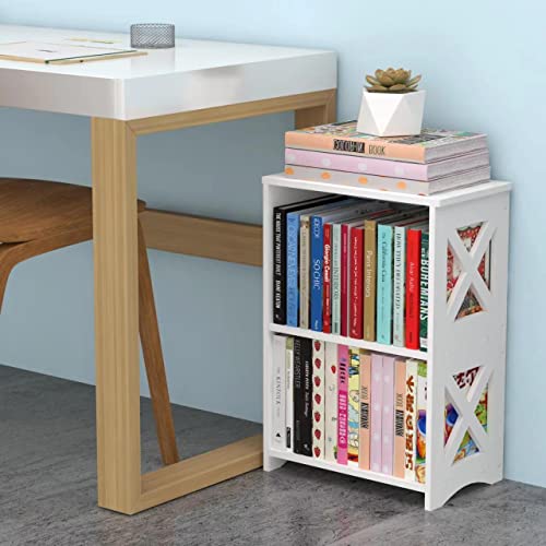 Pikpuk Side Table, Narrow End Table With Storage Shelf, Minimalist Bedside Tables Nightstand, Small Bookshelf Bookcase, Bathroom Storage Shelves, Display Rack For Bedroom, Living Room, Office, White. #TOP5