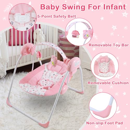 Portable Baby Swing with Music