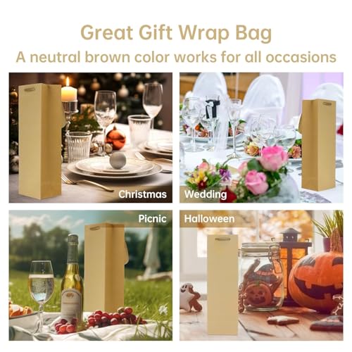 Bolsas de regalo de vino a granel con asas, ideales para fiestas y celebraciones (20 uds) 5