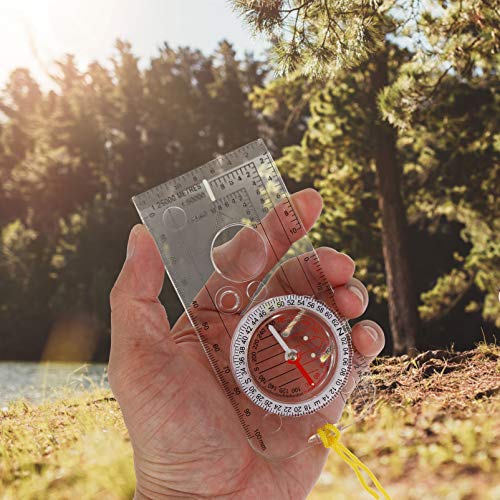 NUOBESTY 3 peças de bússola para orientação, trilhas, bússola, para uso ao ar livre, mochilão, bússo