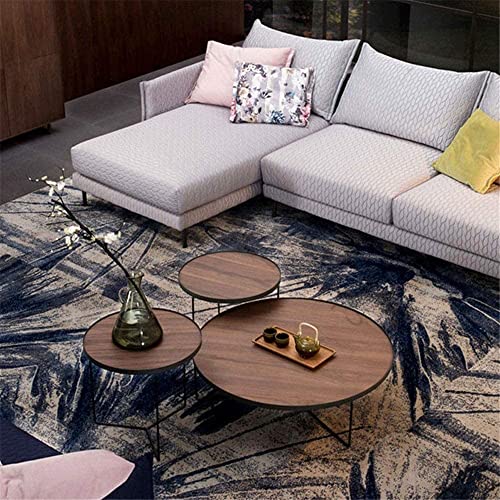 dtkmkj Beistelltisch Nesting Couchtisch Set 3 Beistelltisch Couchtisch Laptop Tablet Computer Möbel Dekoration – Bild 6