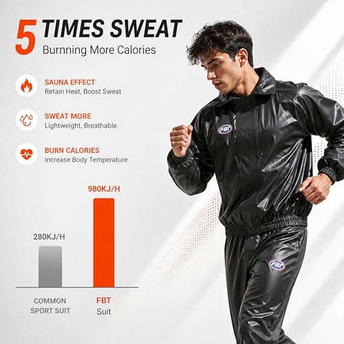 Image of FBT Unisex Sauna Suit (BLACK, XL)