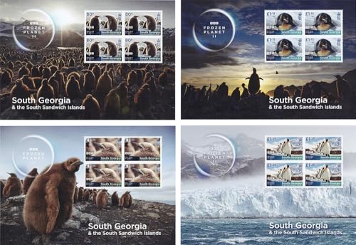 Georgia del Sud Frozen Planet II BBC minifogli coleccionismo filatélico