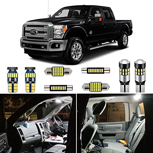 Kit de 14 luces LED interiores blancas para Ford F250 F350 miniatura 1