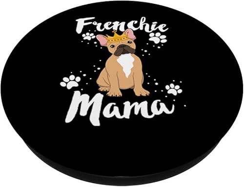 Miniatura 2 de French Bulldog Frenchie Mama - Soporte y agarre para teléfonos y tabletas, Negro
