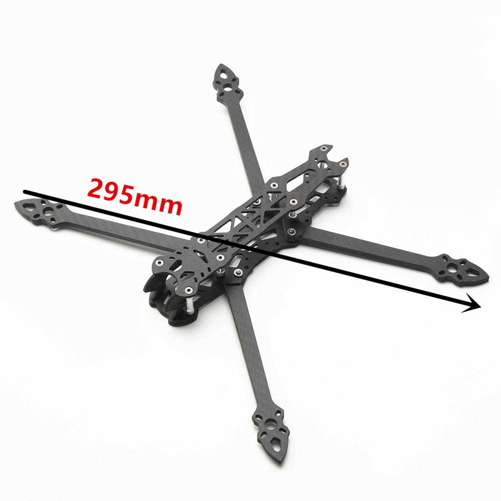 MYCENSE RC Drone Frame Kit, 7inch Wheelbase 295mm, Arm Thicknes 5mm, 3K Carbon Fiber for RC Racing FPV