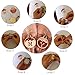 INSANY Small Ring Embroidery Hoops Mini Wooden Cross Stitch Hoop Mini Round Oval Wood Hoops for Frame Craft and Hanging 8Pcs/Set