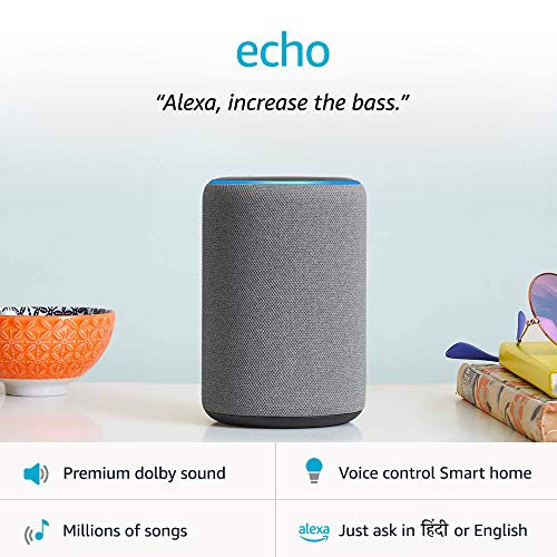 Image of Amazon Echo (3rd Gen) - Improved sound, powered by Dolby (Grey)