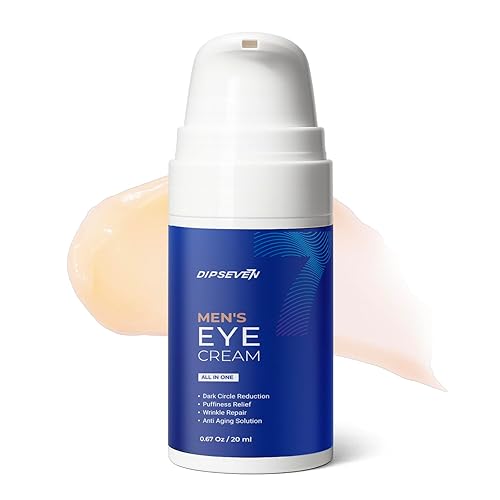 Crema de tratamiento para bolsas de ojos para hombre reparación debajo de los ojos para arrugas, hinchazón y ojeras, hidratante antienvejecimiento