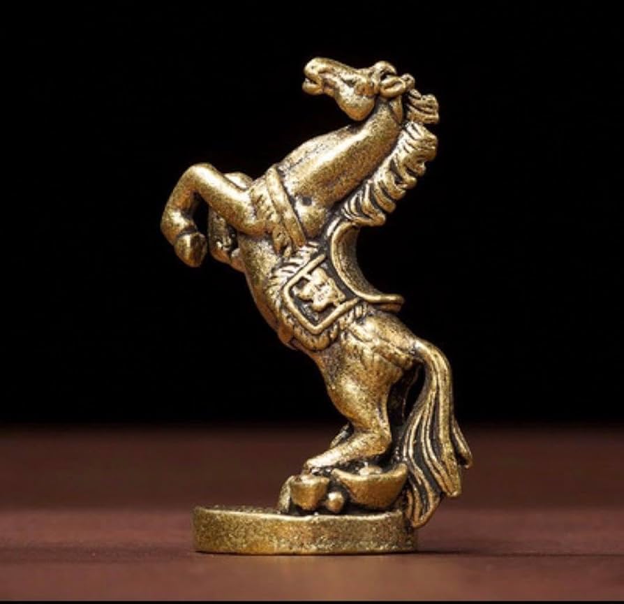 【骨董品】 馬　運気アップ 置物　インテリア　オブジェ　金運アップ Amazon.co.jp: Handsome man's金運アップ 置物 オブジェ 馬
