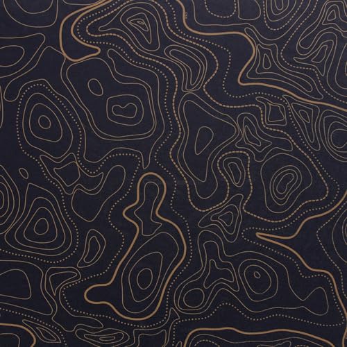 KYDEX Thermoform Sheet - (Topographic Camo) - (Desert Fox/Black - Reversed) - (8in x 12in) - (1 Sheet) - (for Holster Making, Cosplay, Hobby) - (USA Made)