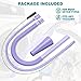 Sealegend 2 Pack Dryer Vent Cleaner Kit Vacuum Hose Attachment, Dryer Lint Cleaner Kit Lint Remover Tools Hoses with Adapter (Purple)