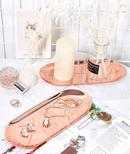 ANZOME - Vassoio Oro Rosa Vassoi per Caffe