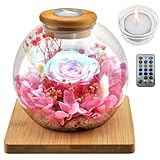 母の日 プリザーブドフラワー プレゼント ブリザードフラワー ガラスドーム 優雅なバラキャンドルホルダー 結婚祝い 記念日 誕生日 白い日のプレゼント人気 引っ越し 入学 卒業 新築祝いの贈り物 お見舞い ぶりざーどフラワー ギフト 人気(ピンク)