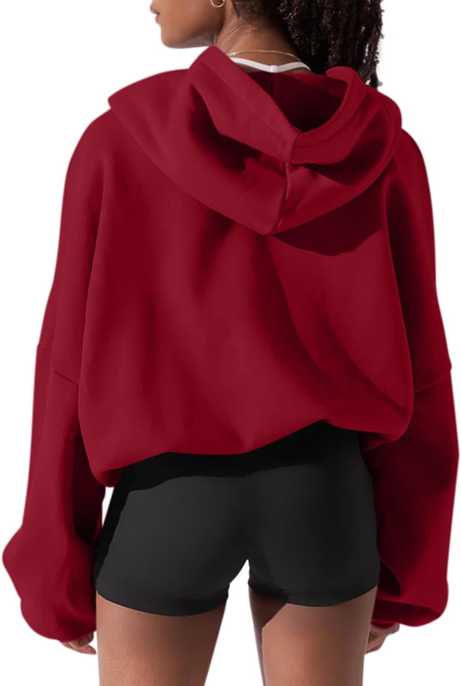 Womens Zip Up Hoodies Oversized Workout Sweatshirts Fall Fashion 2025 Casual Fleece Y2k Jackets Winter Fall Clothes - Image 2