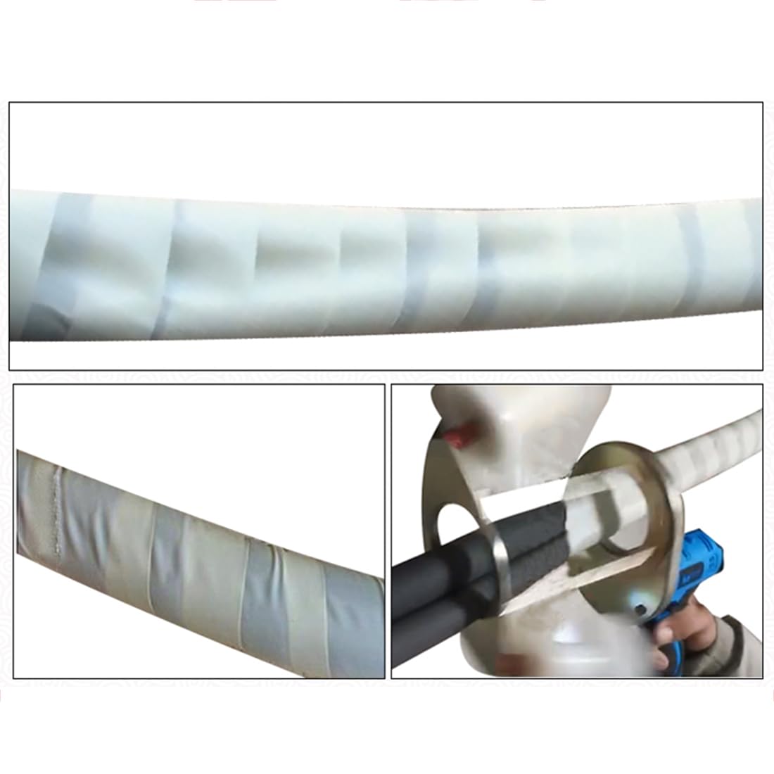 Máquina de embalaje de tuberías de aire acondicionado, envoltura de cinta eléctrica, velocidad ajustable, diámetro de agujero de 70 mm, equipo de cinta de tuberías de cobre para un aislamiento
