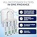 IPW Industries Aqua Flo Filter Replacement Kit for QCRO Set of 3 - Reverse Osmosis Membrane Not Included - Fits Aqua Flo | Pura Systems