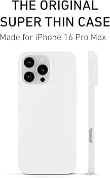 Amazon.com: PEEL Super Thin Case for iPhone 16 Pro Max (Jet White