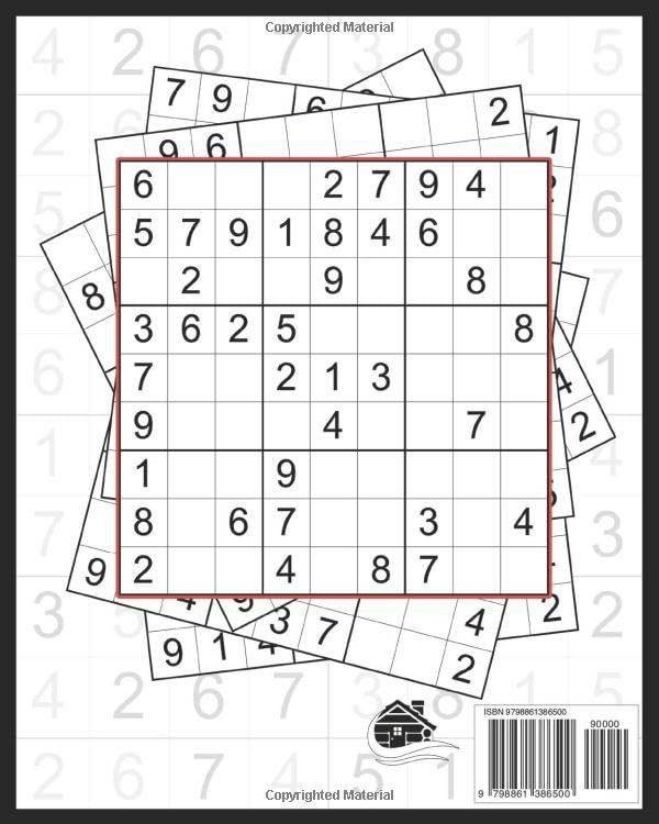Miniatura 2 de Easy Sudoku Large Print Puzzle Book Fun, Brain Teaser Puzzles For Beginners, Adults And Seniors 100 Full Page 9x9 Grids